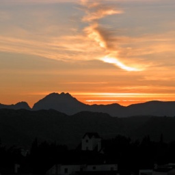 Sonnenuntergang in Andalusien